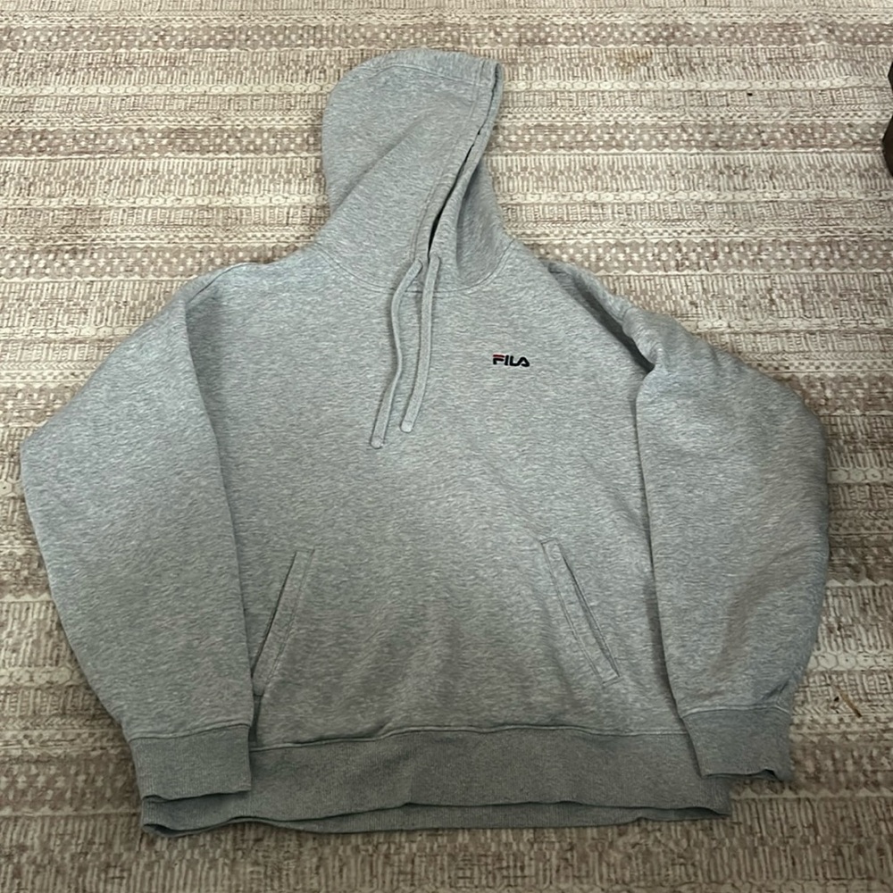 Fila solid gray sweatshirt